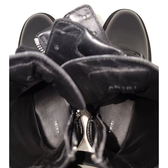 Amiri Double-buckle Combat Boots 39 9 Black New - Picture 10 of 15